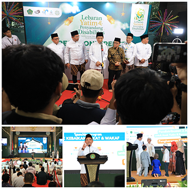 Lebaran Yatim: Kemenag, BAZNAS, dan LAZ Salurkan 2 Juta Paket Bingkisan mengyatimkolase.png