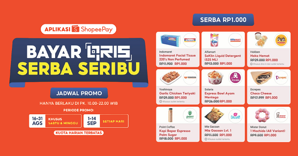 Hemat Pas Gajian: Deretan Promo Weekend Seru dengan Bayar QRIS Serba Seribu shopee.png