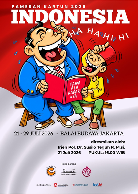 30 Kartunis Indonesia Ramaikan INDONESIA HA HA HI HI 2026
