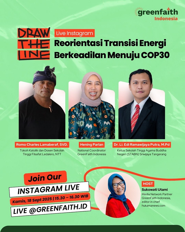 Seruan Moral Lintas Iman Menuju COP30: Transisi Energi Harus Berkeadilan!
