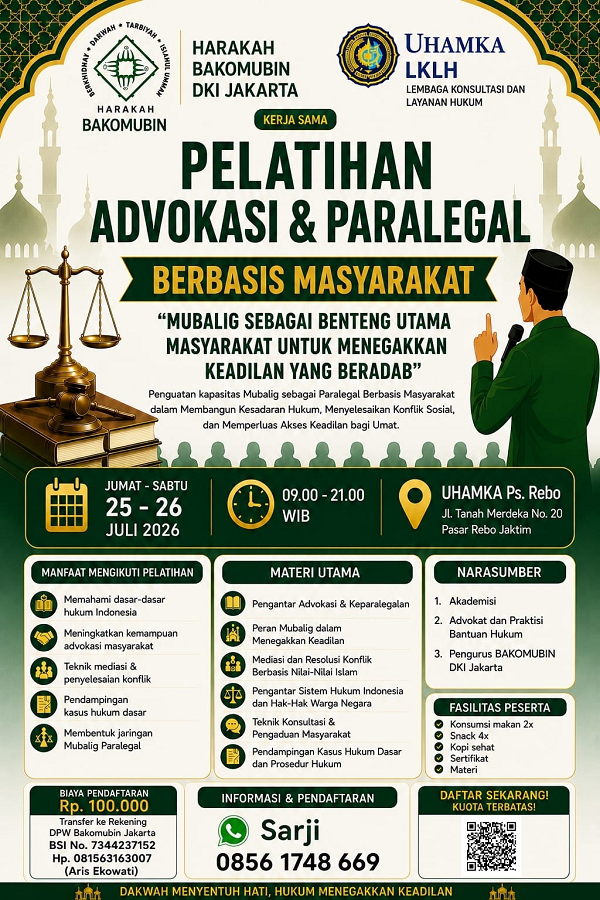 Pelatihan Advokasi & Paralegal Berbasis Masyarakat