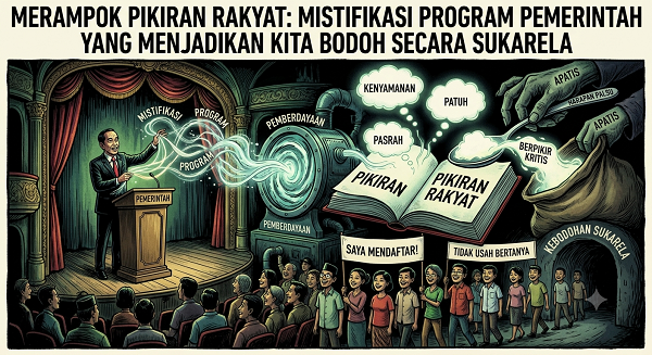 Merampok Pikiran Rakyat: Mistifikasi Program Pemerintah yang Menjadikan Kita Bodoh secara Sukarela